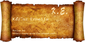 Kész Ernella névjegykártya